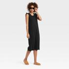 Women's Ruffle Tank Dress - Universal Thread Black