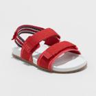 Toddler Boys' Byrne Footbed Sandals - Cat & Jack Red