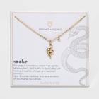 Beloved + Inspired Gold Dipped Silver Plated Snake Chain Necklace