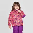 Toddler Girls' Dino Print 3-in-1 Jacket - Cat & Jack Pink 6x, Toddler Girl's