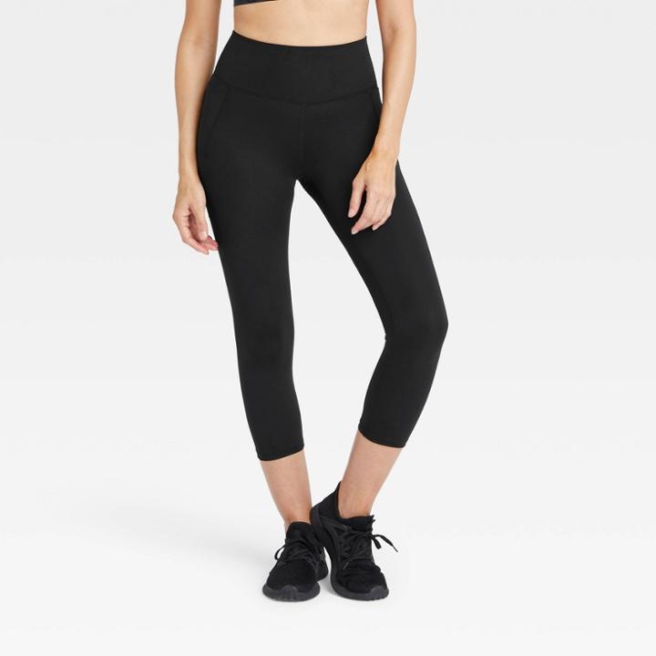 Women's Sculpt High-rise Capri Leggings - All In Motion Black