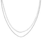 Distributed By Target Women's Flat Anchor Choker Necklace With 4 Extender In Sterling Silver - Gray