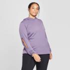 Women's Plus Size Cut - Out Hooded Sweatshirt - Joylab Violet