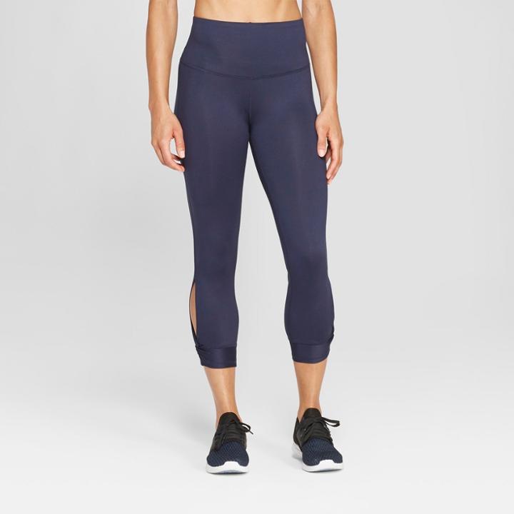 Women's Freedom High-waisted Twist Capri Leggings - C9 Champion Navy (blue)