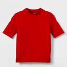 Plusboys' Short Sleeve Rash Guard Swim Shirt - Cat & Jack Red