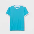 Boys' Short Sleeve Jersey T-shirt - All In Motion Turquoise Blue