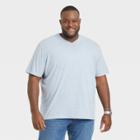 Men's Big & Tall Standard Fit Short Sleeve V-neck T-shirt - Goodfellow & Co Blue