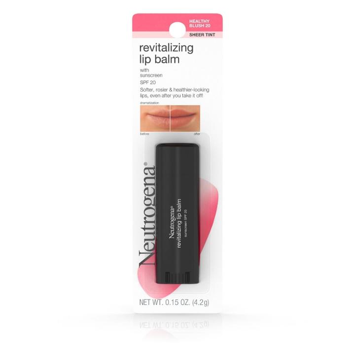 Neutrogena Revitalizing Lip Balm -20 Blush, Adult Unisex, Blush