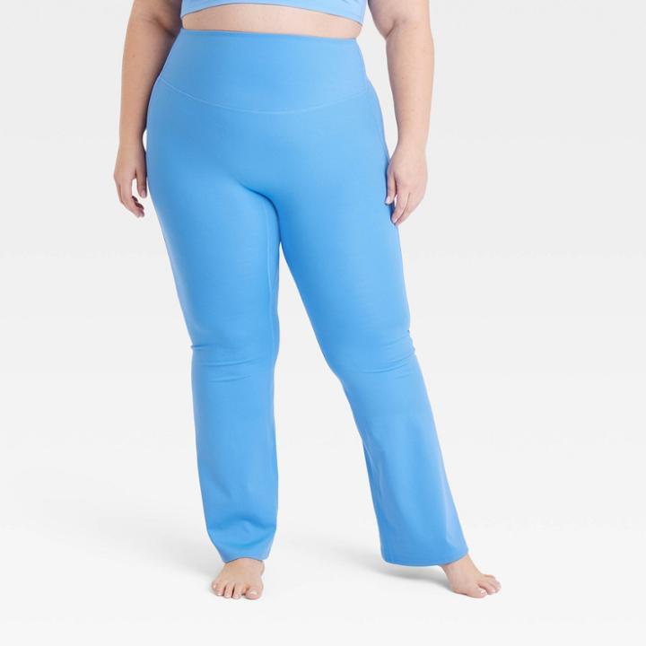 Women's Brushed Sculpt Ultra High-rise Flare Leggings - All In Motion Vibrant Blue