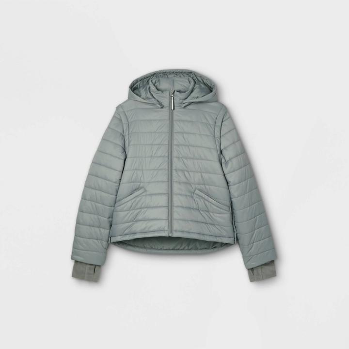 Men's Lightweight Adaptive Puffer Vest - Goodfellow & Co Gray