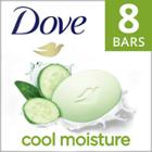 Dove Beauty Cool Moisture Beauty Bar Soap - Cucumber & Green Tea - 8pk