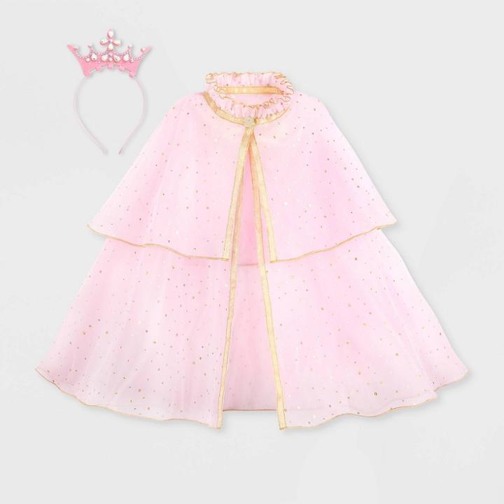 Girls' Disney Princess Cape - Pink Xs-s, Girl's,