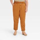 Women's Plus Size High-rise Tapered Pants - Universal Thread Brown