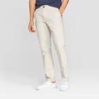 Men's 34 Regular Straight Fit Chino Pants - Goodfellow & Co Cream