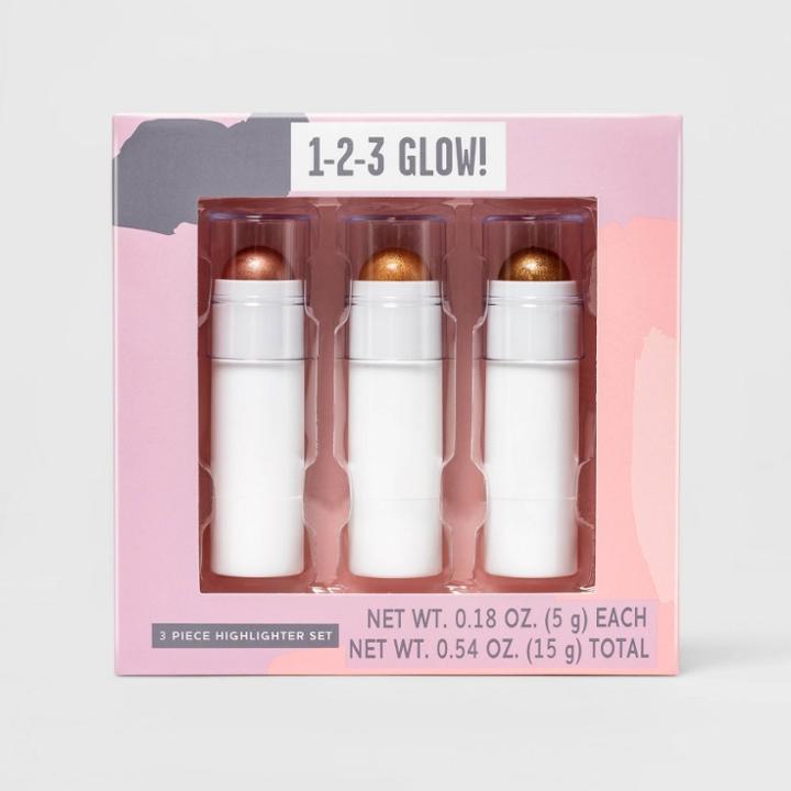 Highlighter Face Set - 3pc/0.54oz - Target Beauty