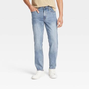 Men's Big & Tall Slim Fit Jeans - Goodfellow & Co Light Wash 30x36,
