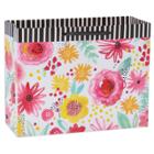 Spritz Gift Bag Birthday Girl Florals On White -