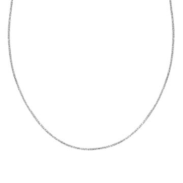 Treasure Lockets Sterling Silver Sparkle Chain Necklace -