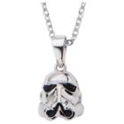 Women's Star Wars Stormtrooper 925 Sterling Silver 3d Pendant With Chain