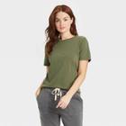 Women's Short Sleeve T-shirt - Universal Thread Dark Green