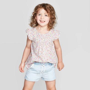 Oshkosh B'gosh Toddler Girls' Floral Blouse - Pink