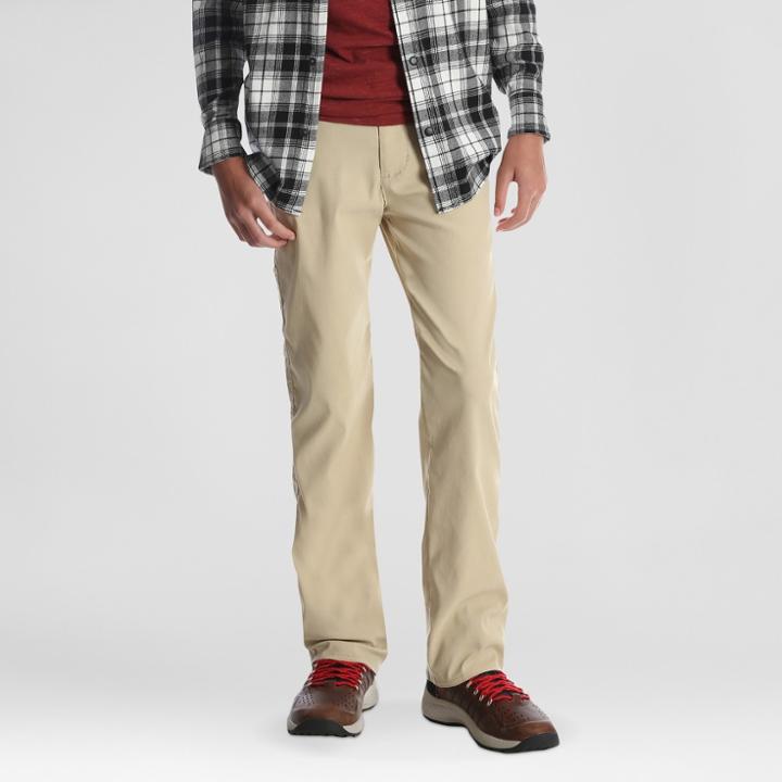 Wrangler Boys' Kingman Straight Outdoor Pants - Beige 12 Husky, Brown
