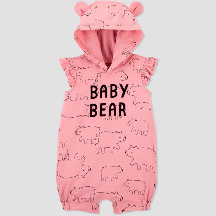 Baby Girls' Baby Bear Romper - Just One You Made By Carter's Pink Newborn
