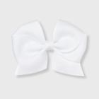 Girls' Solid Bow Clip - Cat & Jack White