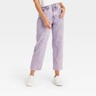 Women's Super-high Rise Vintage Straight Cropped Jeans - Universal Thread Pink