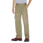 Dickies Men's Relaxed Straight Fit Twill Cargo Work Pants- Desert