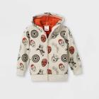 Toddler Boys' Marvel Sherpa Lined Hoodie - Beige