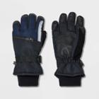 Men's Zip Pocket Ski Gloves - Goodfellow & Co Navy Blue