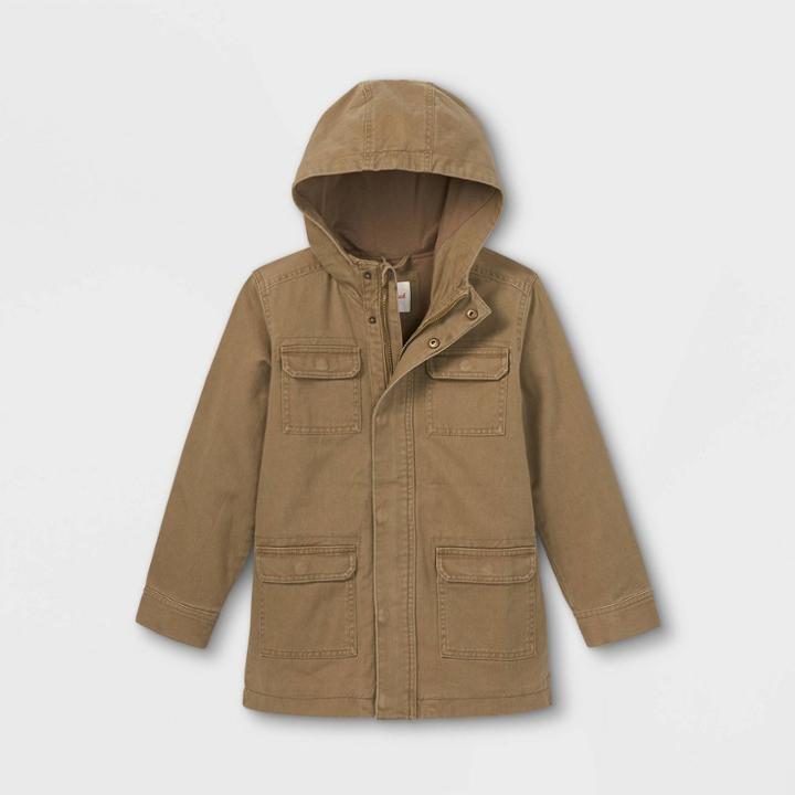 Boys' T-will Jacket - Cat & Jack Dark Green