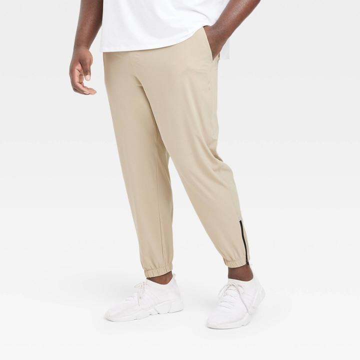 Men's Big Lightweight Tricot Joggers - All In Motion Confident Khaki 2xl, Confident Green