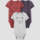 Carter's Just One You Baby Boys' 3pk Heather Tiger Bodysuit