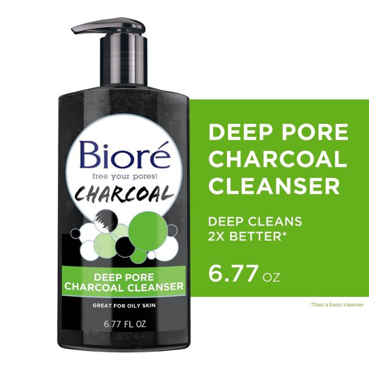 Biore Deep Charcoal Oil Free Face Wash