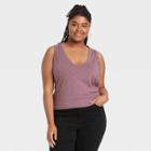 Women's Plus Size Tank Top - Universal Thread Purple