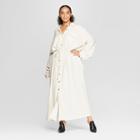 Women's Plus Size Long Sleeve Button-up Drawstring Jacket - Who What Wear Khaki