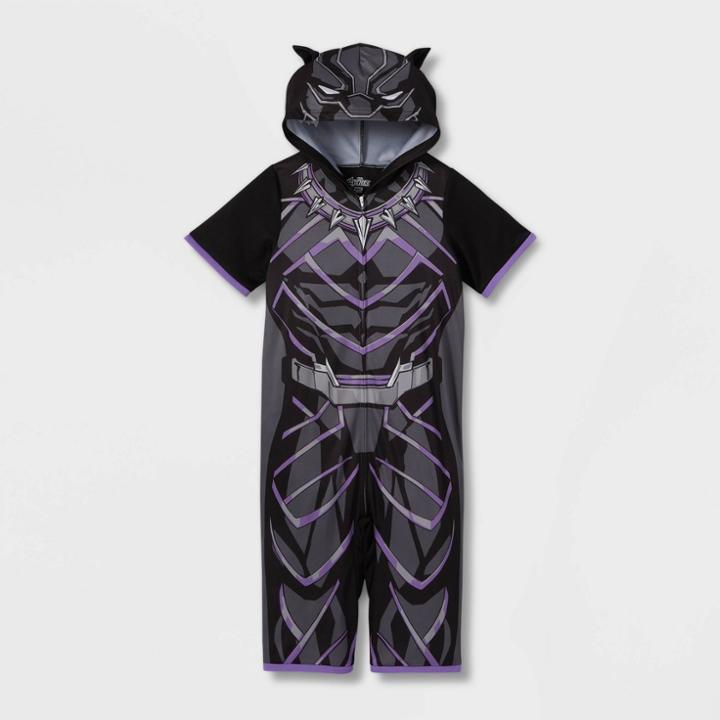 Boys' Marvel Black Panther Union Suit - Black