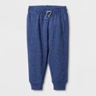Baby Boys' Solid Jogger Pants - Cat & Jack Navy Heather 0-3m, Grey/blue