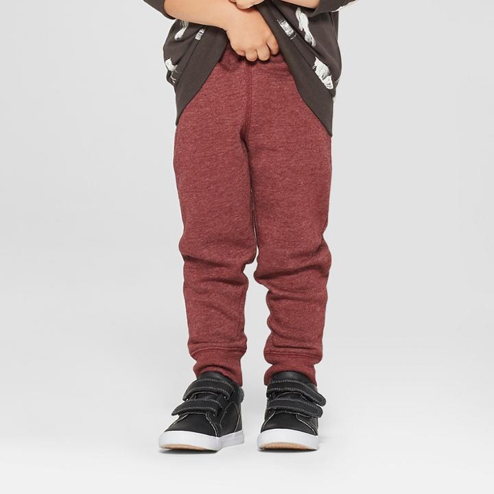 Toddler Boys' Jogger Pants - Cat & Jack Maroon