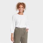 Women's Bishop Long Sleeve T-shirt - A New Day White