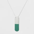 Long Delicate Pendant Necklace - Universal Thread Green/silver