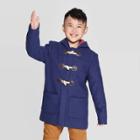 Boys' Faux Wool Toggle Fashion Jacket - Cat & Jack Navy