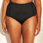 Clean Water Cleanwater Women's High Waist Bikini Bottom - Black 22w,