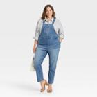 Women's Plus Size Overalls - Ava & Viv Blue