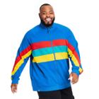 Men's Big & Tall Color Block Stripe Zip-up Track Jacket - Lego Collection X Target Blue