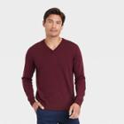 Men's V-neck Pullover - Goodfellow & Co Burgundy