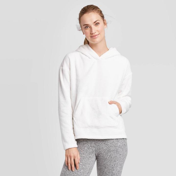 Women's Performance Luxe Fleece Hooded Pullover - C9 Champion Pale Petal Pink