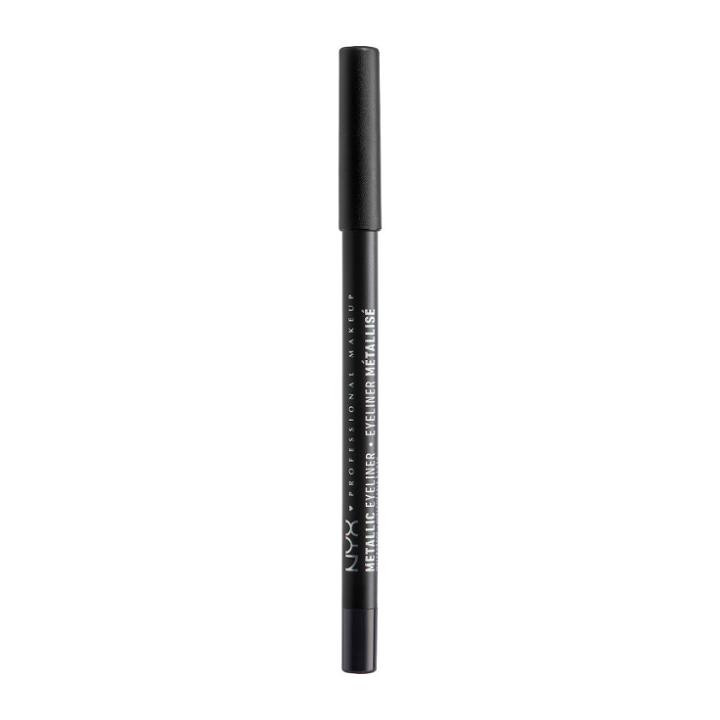 Nyx Professional Makeup Metallic Eyeliner Black Metal - 0.05oz, Adult Unisex